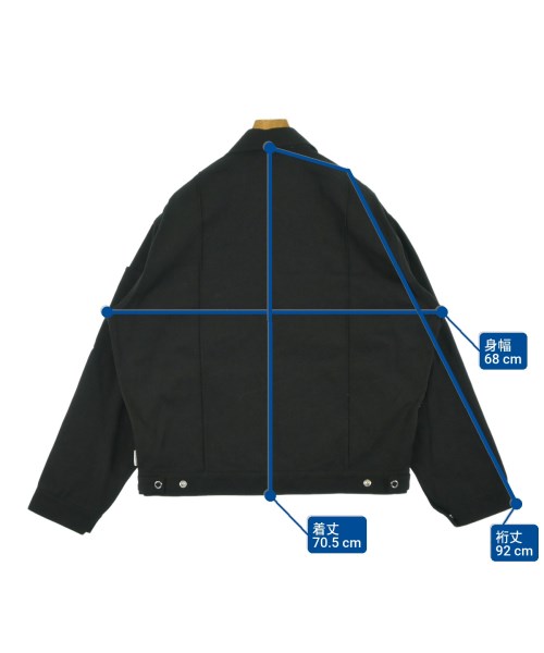 Acne Studios（アクネストゥディオズ）カバーオール 黒 サイズ:46(M位) メンズ/2200623456156