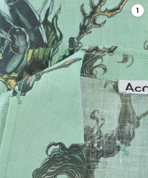 Acne Studios（アクネストゥディオズ）カジュアルシャツ 緑 サイズ:44(S位) メンズ/2200626949068