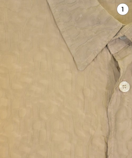 Acne Studios（アクネストゥディオズ）カジュアルシャツ ベージュ サイズ:46(M位) メンズ/2200626949075
