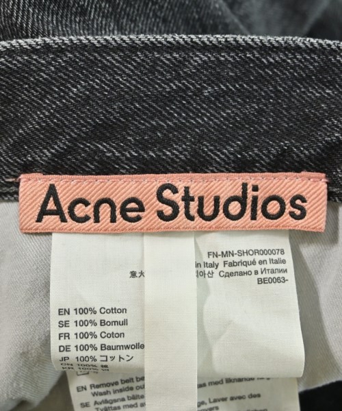Acne Studios（アクネストゥディオズ）ショートパンツ 黒 サイズ:30(M位) メンズ/2200629589063