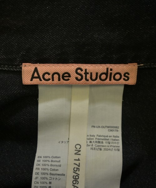 Acne Studios（アクネストゥディオズ）デニムジャケット 黒 サイズ:M メンズ/2200629924017