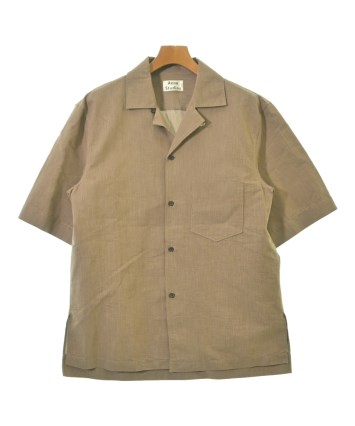 acne studios シャツ 開襟　フラワー　20aw ベージュ　サイズ48 Acne Studios（アクネストゥディオズ）カジュアルシャツ 茶 サイズ:48