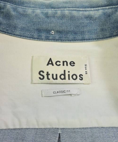 Acne Studios（アクネストゥディオズ）カジュアルシャツ 青 サイズ:46(M位) メンズ/2200631582038