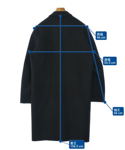 Acne Studios（アクネストゥディオズ）ステンカラーコート 黒 サイズ:46(M位) メンズ/2200619179014