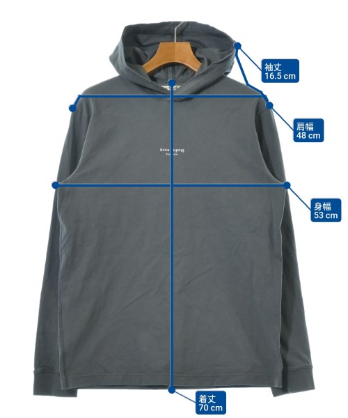 Acne Studios（アクネストゥディオズ）パーカー グレー サイズ:XS メンズ/2200614045345