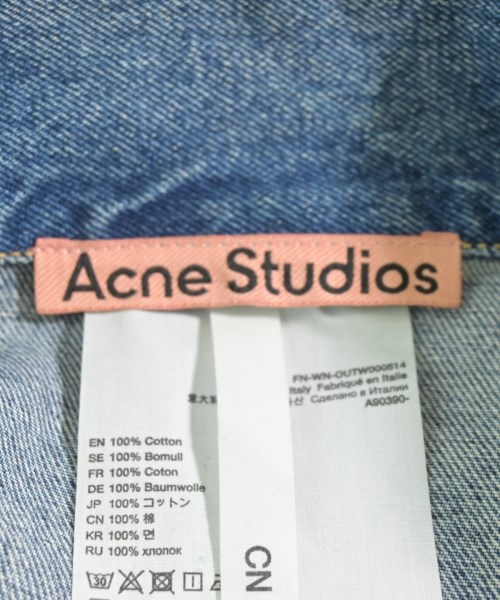 Acne Studios（アクネストゥディオズ）デニムジャケット 青 サイズ:36(S位) レディース/2200610032011