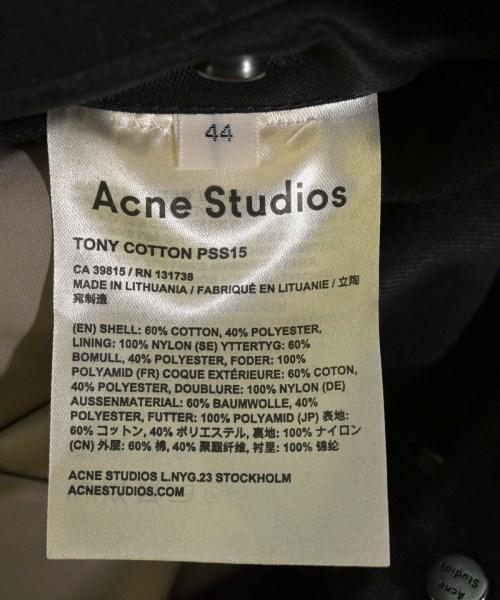 Acne Studios（アクネストゥディオズ）その他 黒 サイズ:44(S位) メンズ/2200606114363