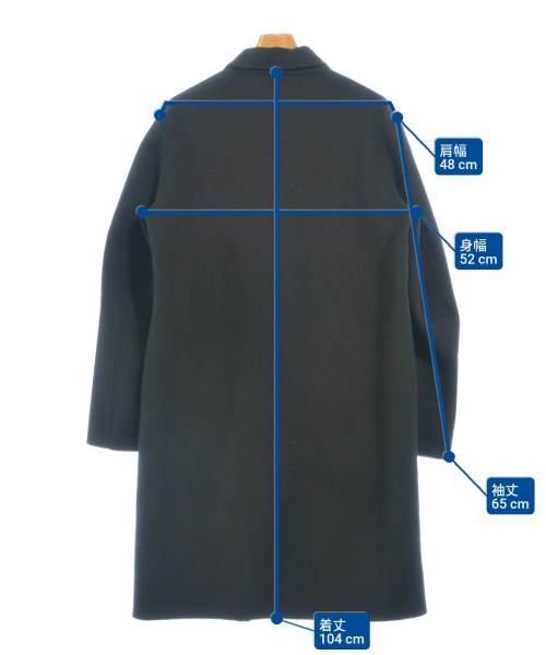 Acne Studios（アクネストゥディオズ）チェスターコート 黒 サイズ:44(S位) メンズ/2200611931016