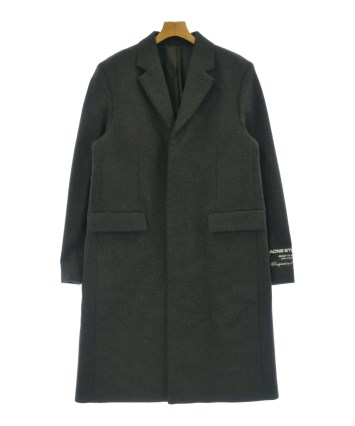 【値下げ】Acne Studios アクネ　黒 チェスターコート　サイズ48 Acne Studios（アクネストゥディオズ）チェスターコート グレー サイズ