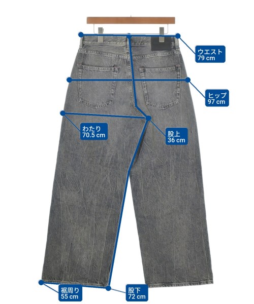 Acne Studios（アクネストゥディオズ）デニムパンツ グレー サイズ:S メンズ/2200677754031