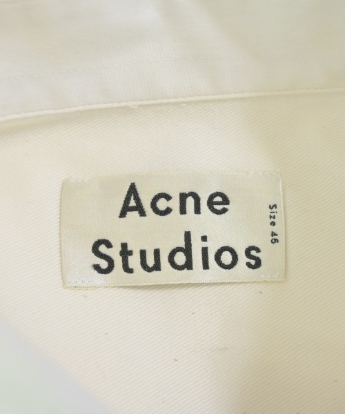 Acne Studios（アクネストゥディオズ）カジュアルシャツ 白 サイズ:46(M位) メンズ/2200679424024