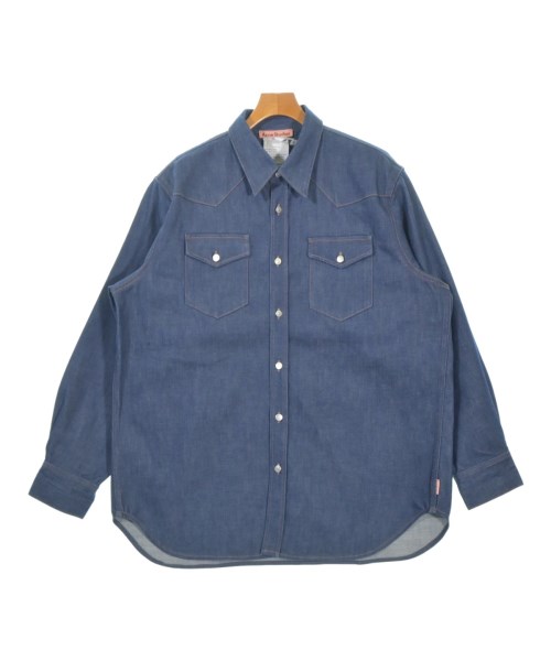 Acne Studios(アクネストゥディオズ)カジュアルシャツ 紺 サイズ:52(XL位)/2200694042043