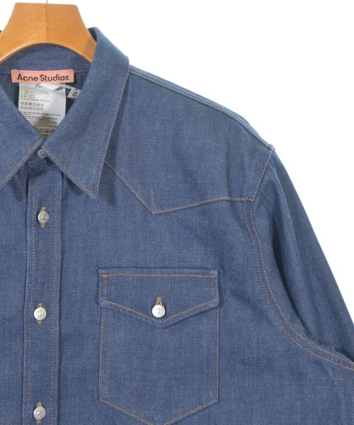 Acne Studios（アクネストゥディオズ）カジュアルシャツ 紺 サイズ:52(XL位) メンズ/2200694042043