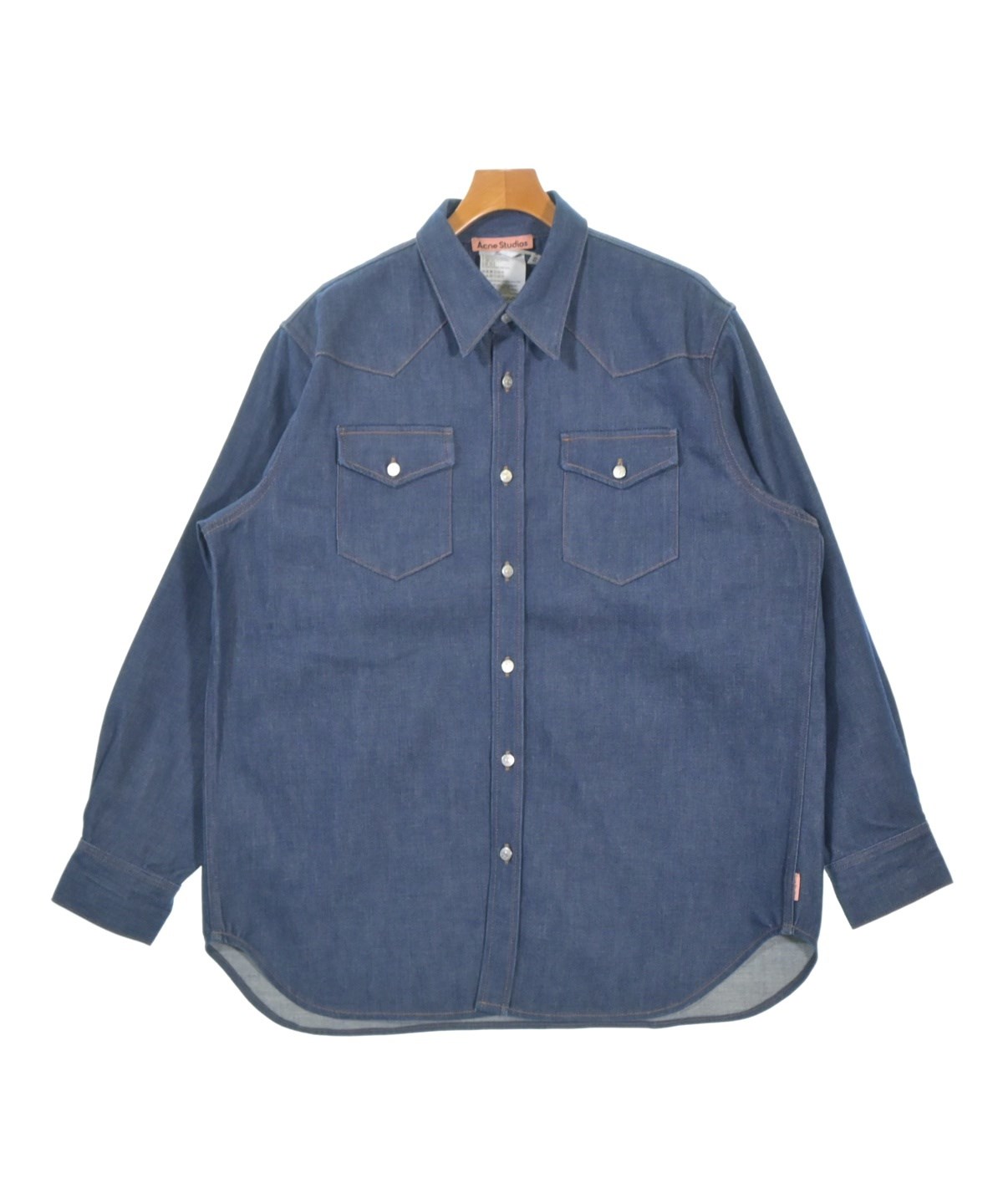 Acne Studios（アクネストゥディオズ）カジュアルシャツ 紺 サイズ:52 