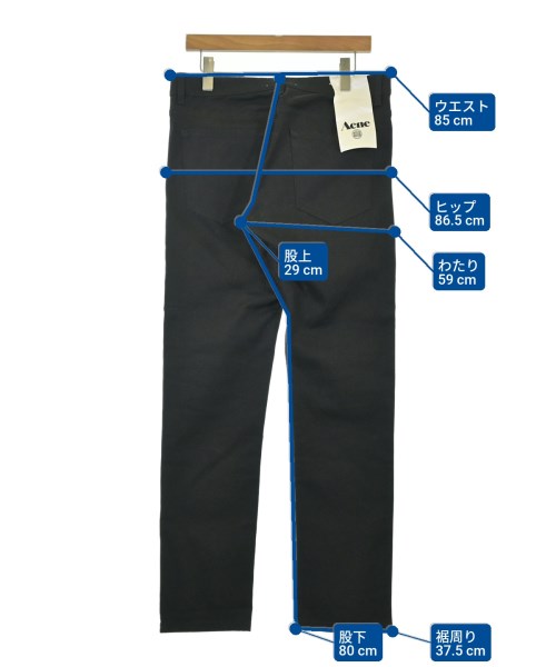 Acne Studios（アクネストゥディオズ）デニムパンツ 黒 サイズ:32(L位)/34(XL位) メンズ/2200695937560