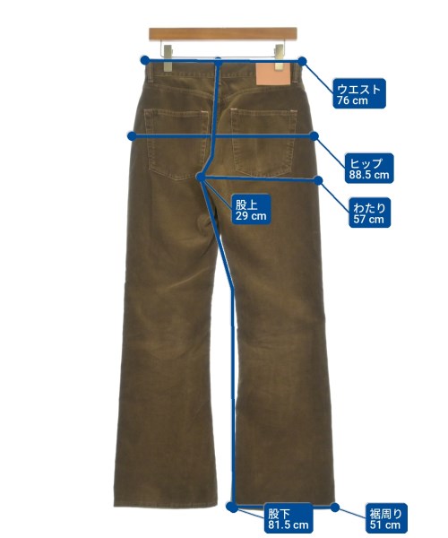 Acne Studios（アクネストゥディオズ）デニムパンツ 茶 サイズ:30(M位) メンズ/2200702117039