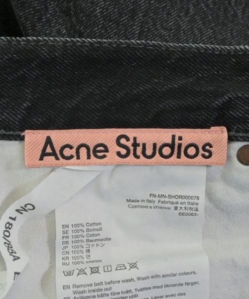 Acne Studios（アクネストゥディオズ）ショートパンツ 黒 サイズ:32(L位) メンズ/2200649900169