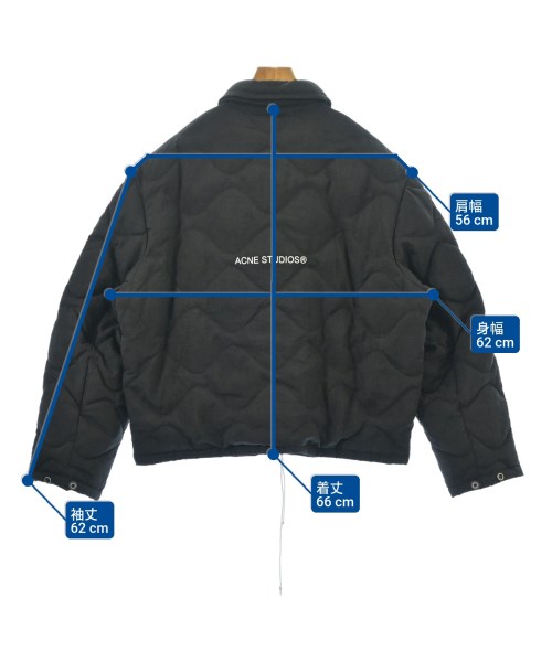 Acne Studios（アクネストゥディオズ）ダウンジャケット/ダウンベスト 黒 サイズ:44(S位) メンズ/2200651184045
