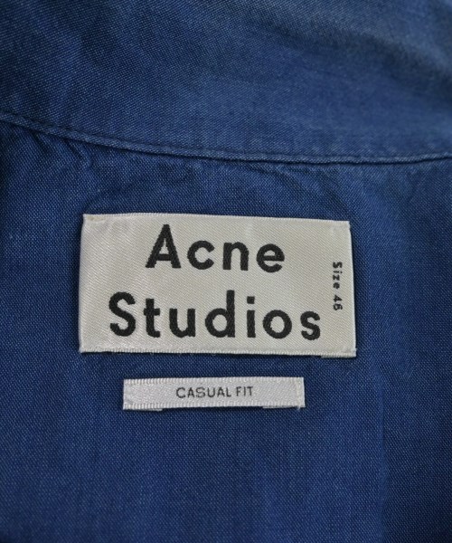 Acne Studios（アクネストゥディオズ）カジュアルシャツ 青 サイズ:46(M位) メンズ/2200658872082