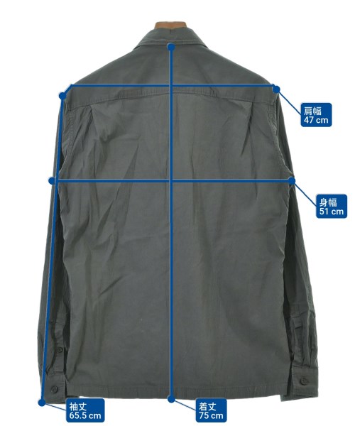 Acne Studios（アクネストゥディオズ）カジュアルシャツ グレー サイズ:46(M位) メンズ/2200660056036