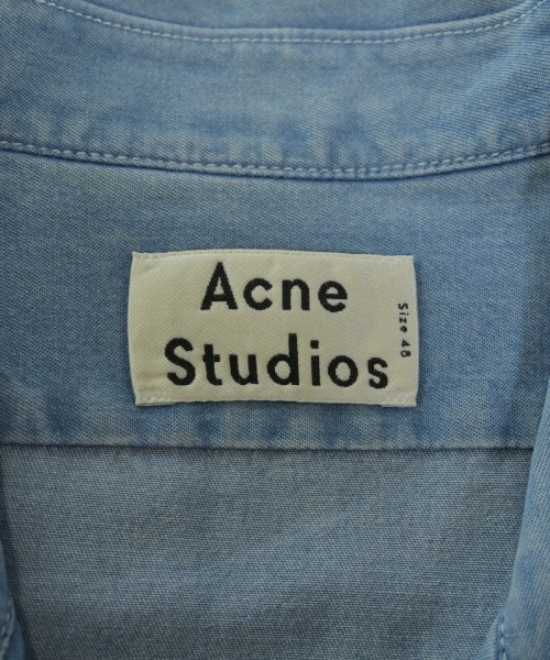 Acne Studios（アクネストゥディオズ）カジュアルシャツ 青 サイズ:48(L位) メンズ/2200660419046