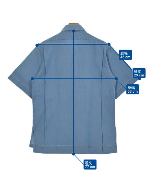 Acne Studios（アクネストゥディオズ）カジュアルシャツ 青 サイズ:48(L位) メンズ/2200660419046