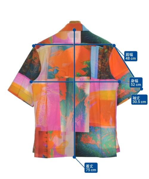 Acne Studios（アクネストゥディオズ）カジュアルシャツ オレンジ サイズ:48(L位) メンズ/2200660419060