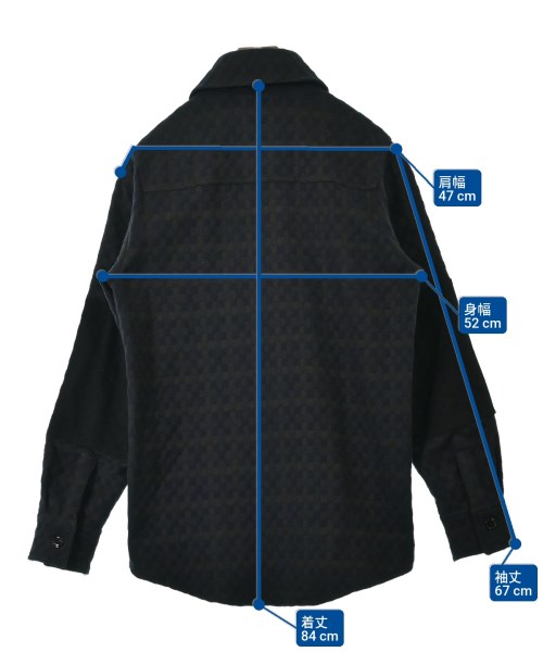 Acne Studios（アクネストゥディオズ）カジュアルシャツ 紺 サイズ:44(S位) メンズ/2200660420073