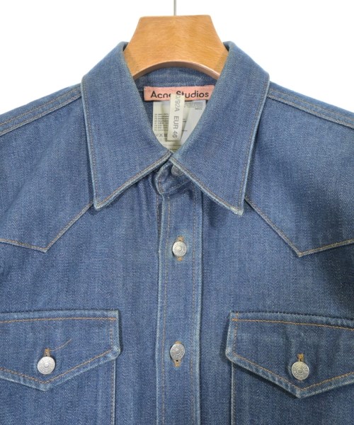 Acne Studios（アクネストゥディオズ）カジュアルシャツ 紺 サイズ:46(M位) メンズ/2200661122020