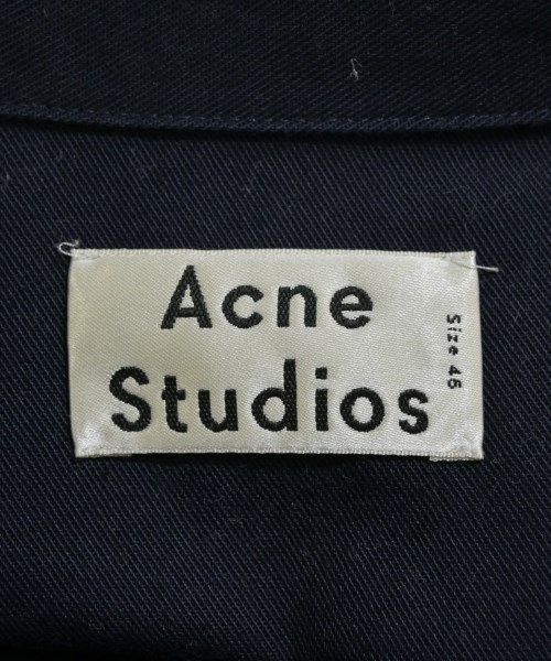 Acne Studios（アクネストゥディオズ）カジュアルシャツ 紺 サイズ:46(M位) メンズ/2200660583020