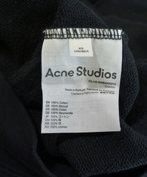 Acne Studios（アクネストゥディオズ）スウェット 黒 サイズ:XS メンズ/2200710804037