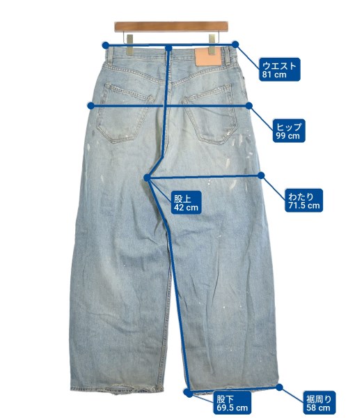 Acne Studios（アクネストゥディオズ）デニムパンツ 青 サイズ:46(M位) メンズ/2200710806031
