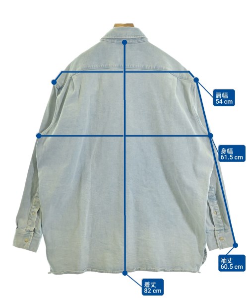 Acne Studios（アクネストゥディオズ）カジュアルシャツ 青 サイズ:46(M位) メンズ/2200712261050