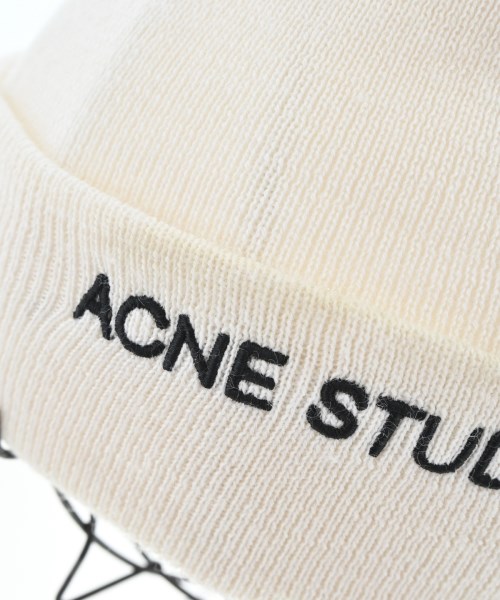 Acne Studios（アクネストゥディオズ）ニットキャップ・ビーニー 白 サイズ:ONE メンズ/2200715537015