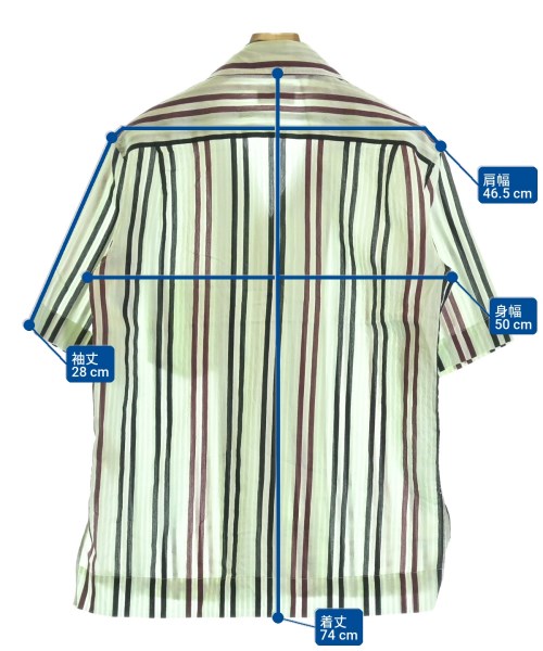 Acne Studios（アクネストゥディオズ）カジュアルシャツ 緑 サイズ:44(S位) メンズ/2200715932100