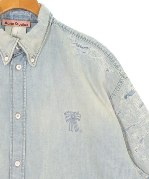 Acne Studios（アクネストゥディオズ）カジュアルシャツ 青 サイズ:46(M位) メンズ/2200429780080