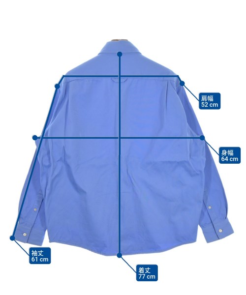 Acne Studios（アクネストゥディオズ）カジュアルシャツ 青 サイズ:46(M位) メンズ/2200646724010