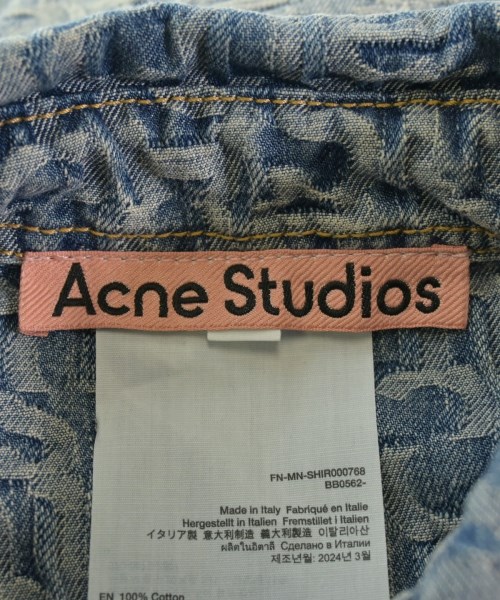 Acne Studios（アクネストゥディオズ）カジュアルシャツ 青 サイズ:42(XXL位) メンズ/2200648034018