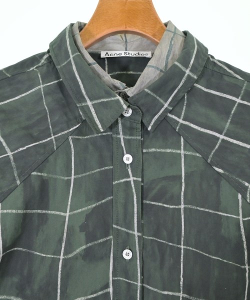 Acne Studios（アクネストゥディオズ）カジュアルシャツ 緑 サイズ:46(M位) メンズ/2200648950028