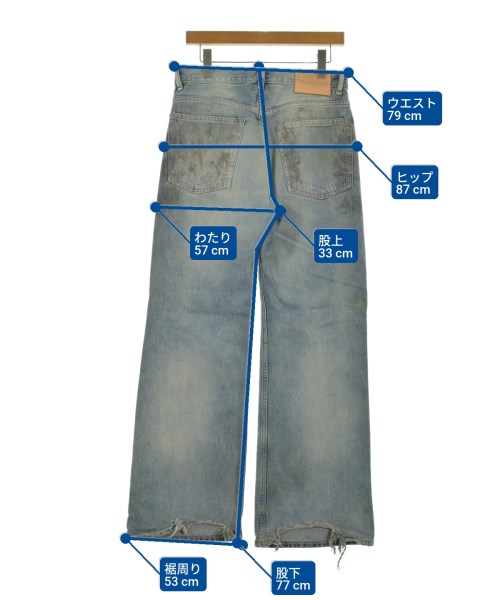 Acne Studios（アクネストゥディオズ）デニムパンツ 青 サイズ:29(S位) メンズ/2200651607094