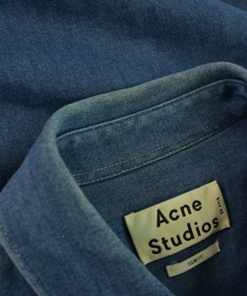 Acne Studios（アクネストゥディオズ）カジュアルシャツ 青 サイズ:46(M位) メンズ/2200653839011