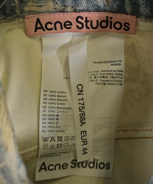 Acne Studios（アクネストゥディオズ）デニムジャケット 青 サイズ:44(S位) メンズ/2200704414044