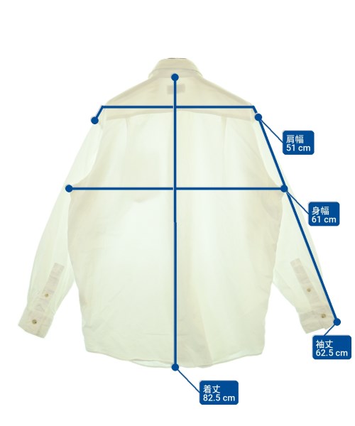 Acne Studios（アクネストゥディオズ）カジュアルシャツ 白 サイズ:44(M位) メンズ/2200706799279