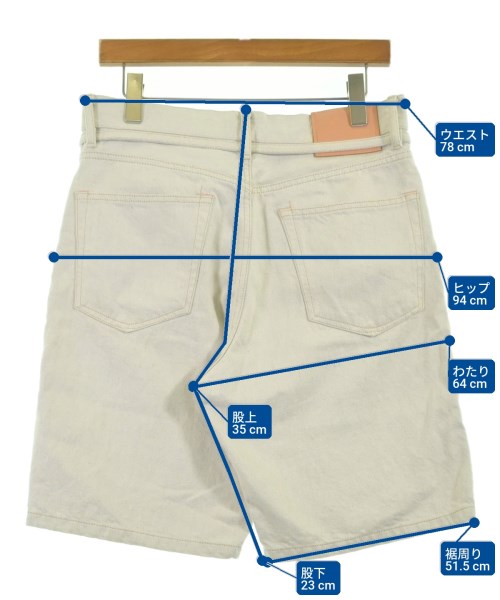 Acne Studios（アクネストゥディオズ）ショートパンツ 白 サイズ:28(S位) メンズ/2200708471012