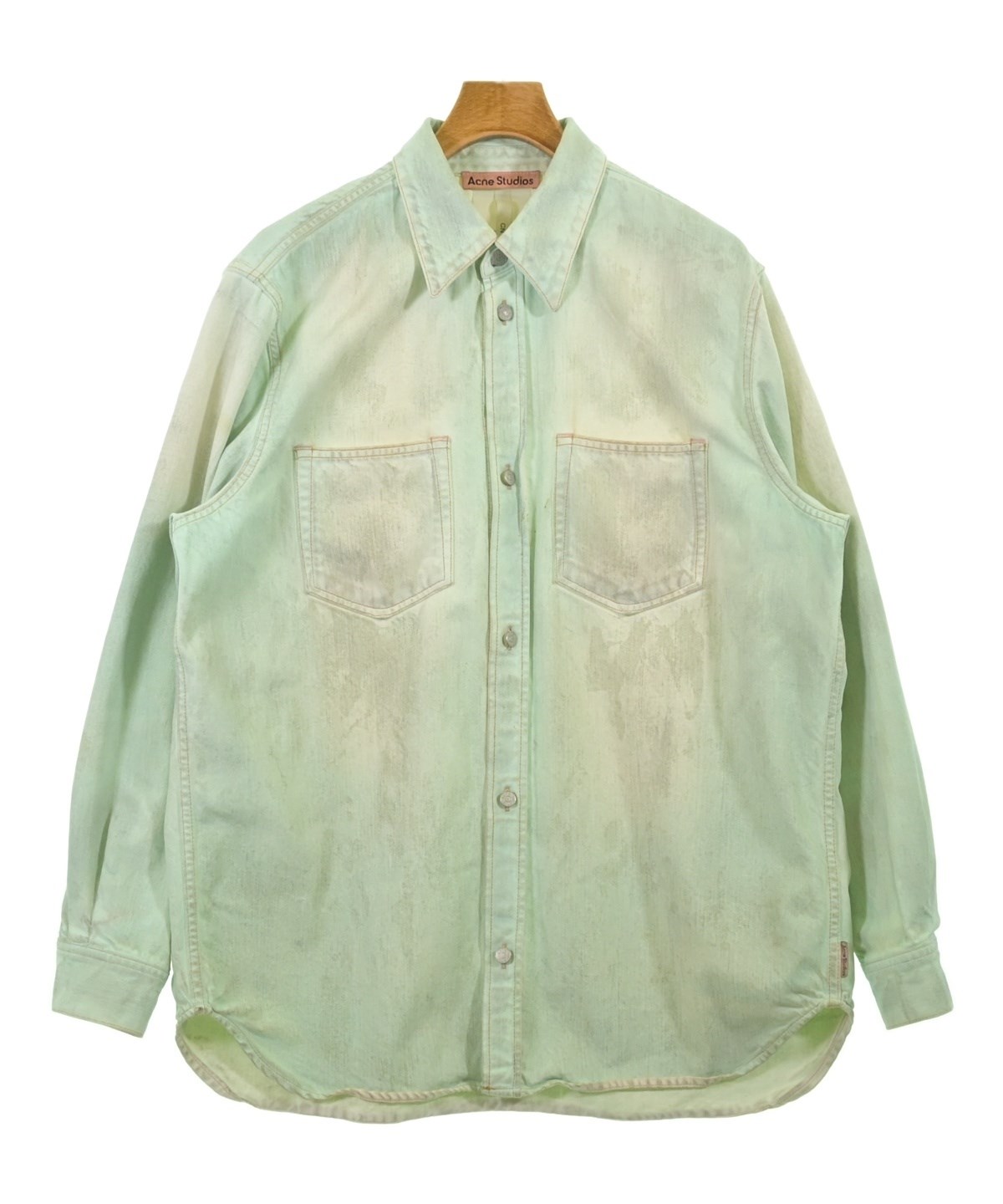 Acne studios カジュアルシャツ メンズ Acne Studios（アクネストゥディオズ）カジュアルシャツ 緑 サイズ:S