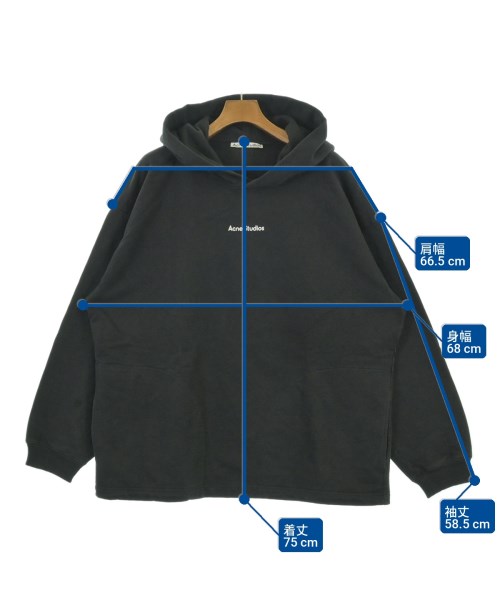 Acne Studios（アクネストゥディオズ）パーカー 黒 サイズ:M メンズ/2200708926147