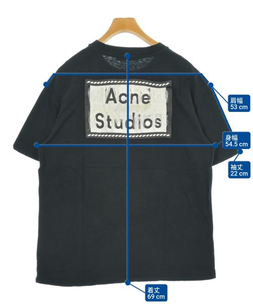 Acne Studios（アクネストゥディオズ）Tシャツ・カットソー 黒 サイズ:M メンズ/2200662536345