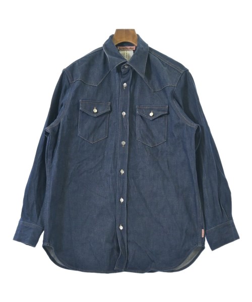 Acne Studios(アクネストゥディオズ)カジュアルシャツ 紺 サイズ:46(M位)/2200663571017