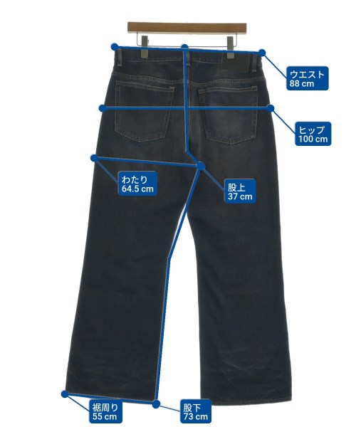 Acne Studios（アクネストゥディオズ）デニムパンツ 紺 サイズ:-(XL位) メンズ/2200665005039