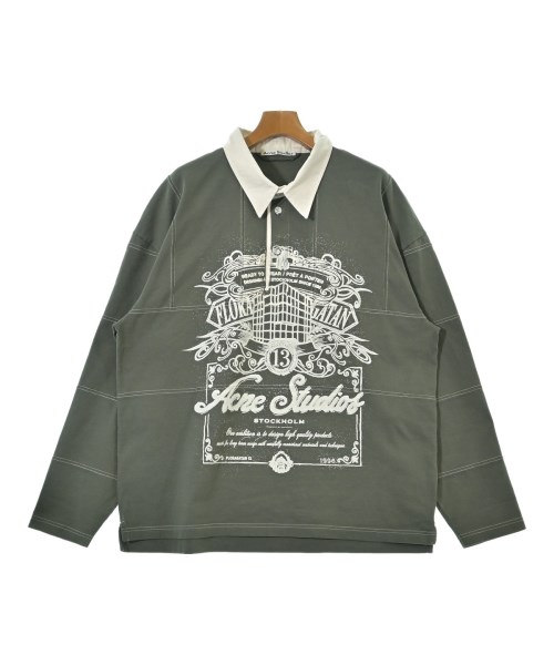 Acne Studios(アクネストゥディオズ)Tシャツ・カットソー カーキ サイズ:L/2200664182120
